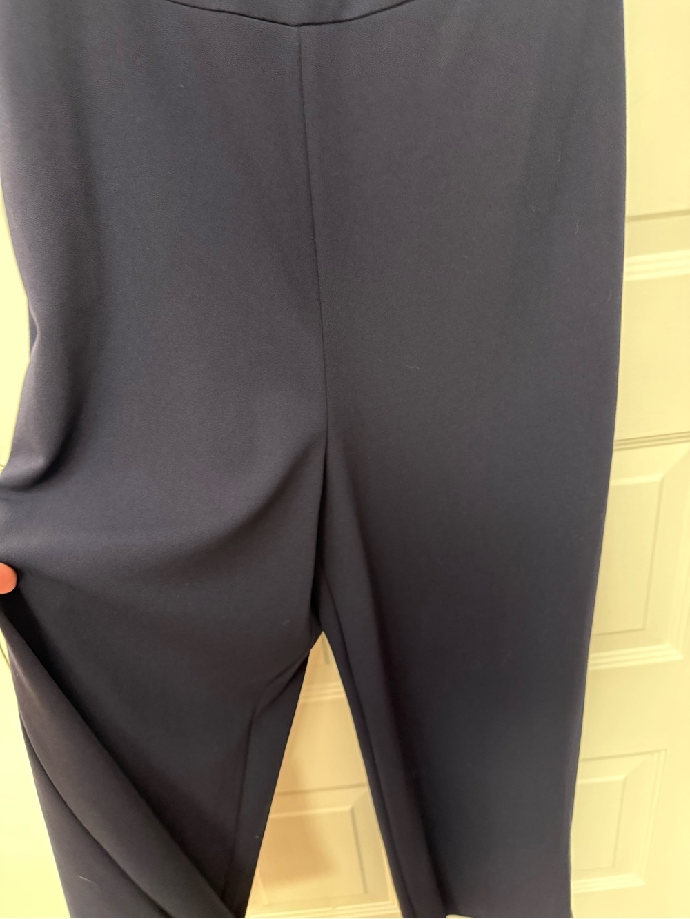connected apparel Navy Maxi Dress with Flutter Sleeves - Picture 2 of 14